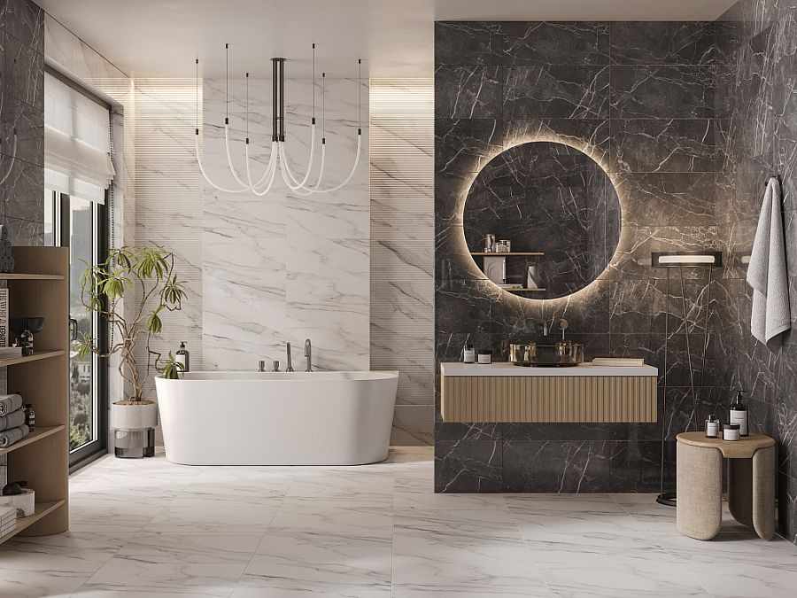 Плитка 010100001774 Carrara grey glossy wall 02 (Каррара ) 30х60, Gracia Ceramica (Грация Керамика)