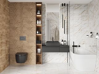 10100001534 Ideal white wall 02 плитка для стен 25*60, Gracia Ceramica