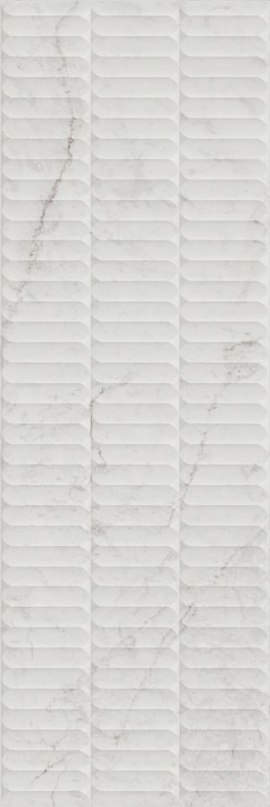 Плитка KM3090B0160R Тубкаль белый глянцевый структура обрезной 30x89,5x1,05, Kerama Marazzi (Керама Марацци)