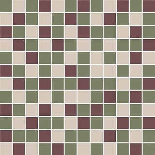 Декор KMD2MSM011MN Темари мозаичный микс зелёный, бордовый, бежевый светлый матовый 29,8x29,8x0,35, Kerama Marazzi (Керама Марацци)