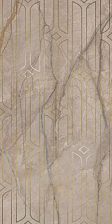 Декор KMD3STA071BR Ифран бежевый светлый глянцевый обрезной 60x119,5x0,9, Kerama Marazzi (Керама Марацци)