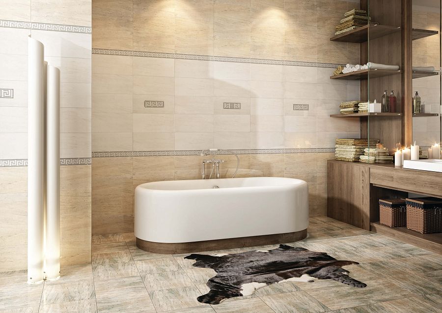 334861 Champan (Шампань) матовый декор 20*45, Pieza ROSA
