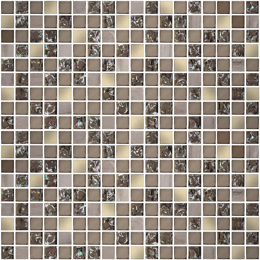 Мозаика 587423006 Pandora (Пандора) Latte бежевый 30х30, Azori (Азори)