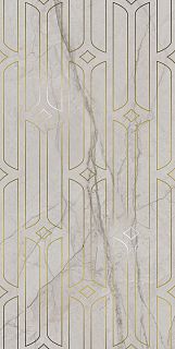 Декор KMD3STA029BR Ифран серый светлый глянцевый обрезной 60x119,5x0,9, Kerama Marazzi (Керама Марацци)