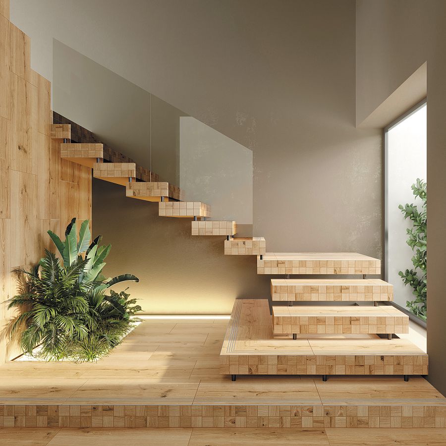 Мозаика WS6O116 Woodhouse (Вудхаус) коричневый 30х30, Cersanit