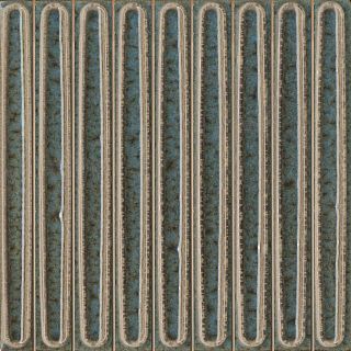 Декор KMD2SOB002BN чипсет Далия бирюзовый тёмный глянцевый 20x20x0,95, Kerama Marazzi (Керама Марацци)