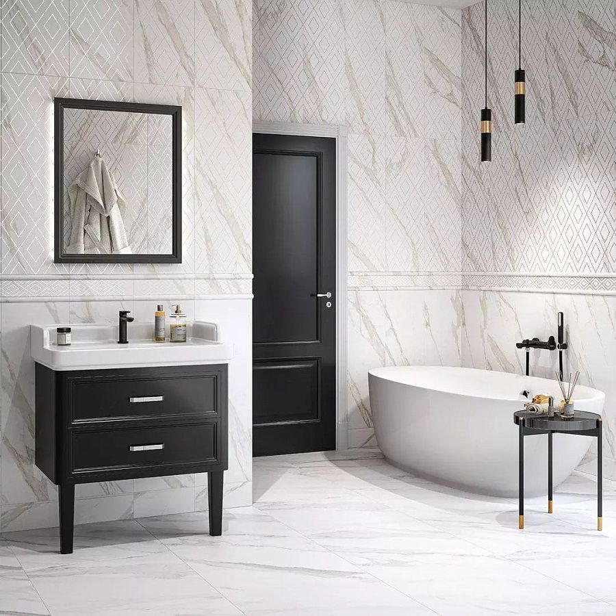 Плинтус FMF007R Алентежу белый матовый обрезной 30x12x1,3, Kerama Marazzi (Керама Марацци)