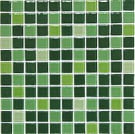 Jump Green №1(dark) растяжка из стеклянной мозаики 30*30, Бонапарт