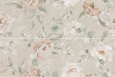 Панно AZ\B051\2x\14059R Риккарди 2 бежевый матовый обрезной 80x120x1, Kerama Marazzi (Керама Марацци)