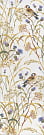 SST\A02\12105R Астория Птицы белый обрезной декор 25*75, Керама Марацци