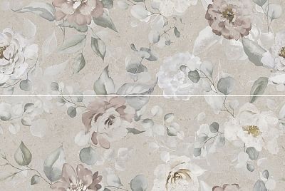 Панно AZ\A051\2x\14058R Риккарди 1 серый светлый матовый обрезной 80x120x1, Kerama Marazzi (Керама Марацци)