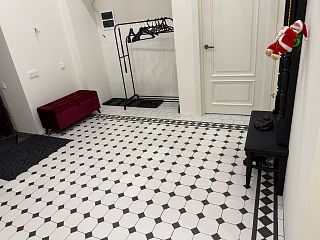 Коллекция метлахской плитки Петергоф К белый/черный 29,2х29,2, Keramark (Керамарк)