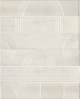 Панно KMP3STA001RN6X Мажорель белый глянцевый (из 6 частей 6х28,5) 36x28,5x1, Kerama Marazzi (Керама Марацци)