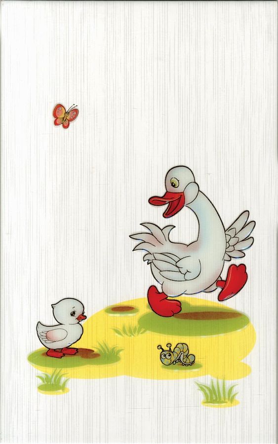 347004 Фиори детская (Fiori detskaya) глянцевый декор 25*40, Pieza ROSA