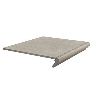 Ступень KM4040G0011NGTF фронтальная Хадду серый светлый матовый 40,2x34x0,8, Kerama Marazzi (Керама Марацци)