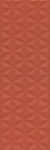 12120R Диагональ красный структура обрезной плитка д\стен 25*75, Керама Марацци