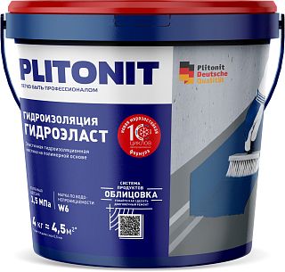 Мастика ГидроЭласт 4 кг, Плитонит