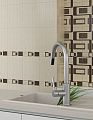 Л6132 Velvet (Вельвет) бежевый бордюр 25*6, Golden Tile