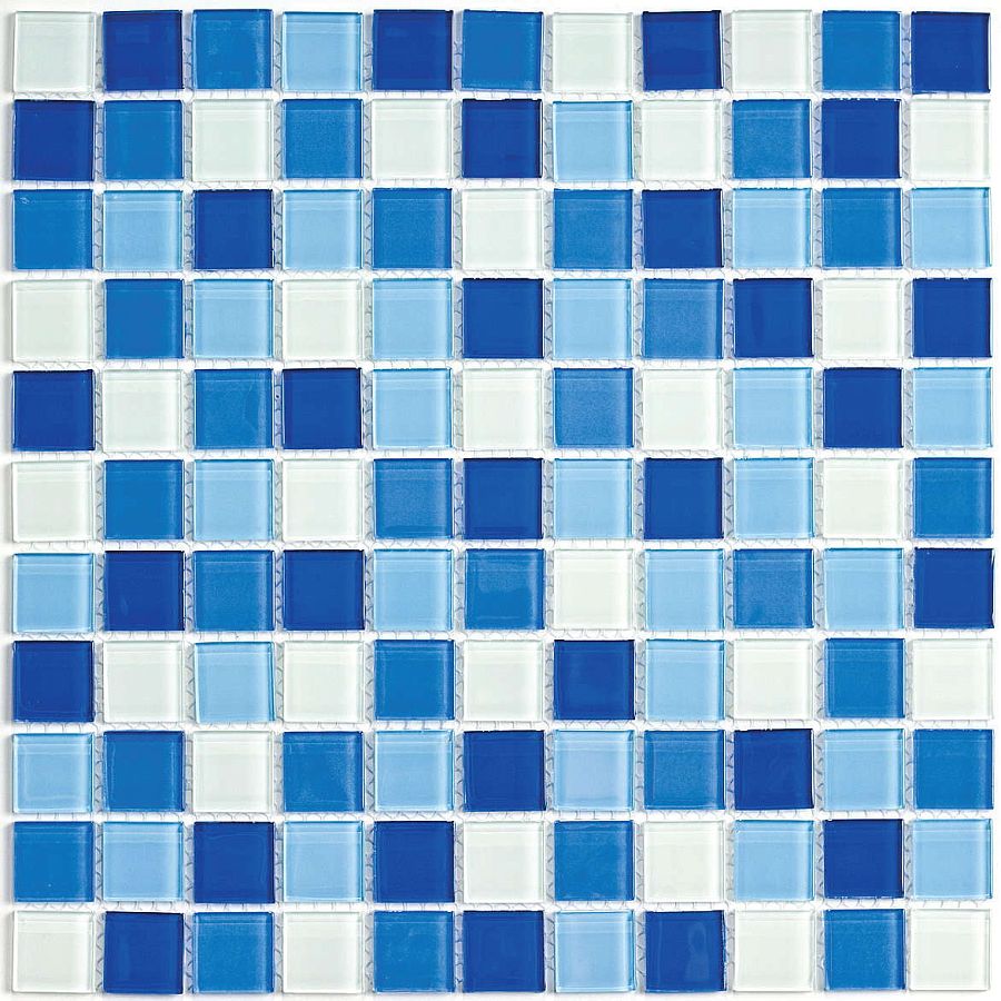 Blue wave-3 мозаика стеклянная 30*30, Bonaparte (Бонапарт)