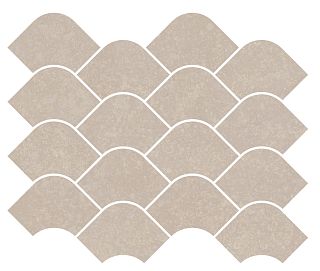 Декор KMD2HID003BR Касабланка наборный бежевый светлый матовый обрезной 30x25x0,9, Kerama Marazzi (Керама Марацци)