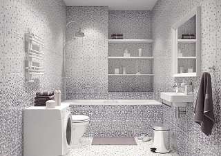 Мозайка 732883 нео фиолетовая матовая 45х45, Pieza ROSA