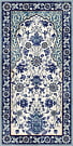 VT\A22\SG5918R Орнамент синий обрезной вставка д\пола 119,5*238,5, Керама Марацци