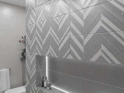 Плитка 00-00108455 Limestone (Лаймстоун) Grey Struttura 24,2х70, Eletto Ceramica (Элетто Керамика)