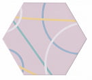 OP\C154\24022 Бенидорм розовый декор 20*23,1, Керама Марацци