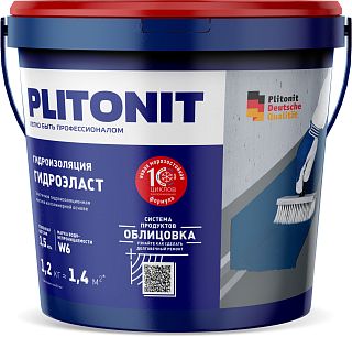 Мастика ГидроЭласт 1.2 кг, Плитонит