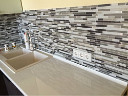 Black glass мозаика стеклянная 30*30, Bonaparte (Бонапарт)