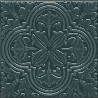 Декор KMD3STA003BN Фес зелёный тёмный глянцевый 15x15x0,77, Kerama Marazzi (Керама Марацци)