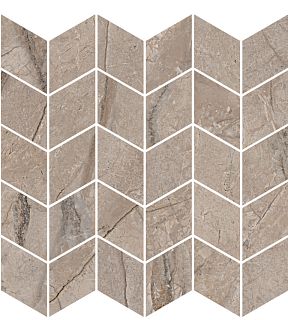 Декор KMD2MSM014BR Ифран мозаичный бежевый светлый глянцевый обрезной 30x31,2x0,9, Kerama Marazzi (Керама Марацци)