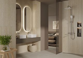 Коллекция керамогранита Travertino (Травертино) 60х120, Cersanit