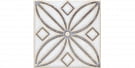 STG\A402\1266H Амальфи орнамент коричневый вставка д\пола 9,8*9,8, Керама Марацци