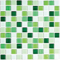 Jump Green №4 растяжка из стеклянной мозаики 30*30, Bonaparte (Бонапарт)