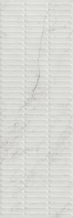 Плитка KM3090B0160R Тубкаль белый глянцевый структура обрезной 30x89,5x1,05, Kerama Marazzi (Керама Марацци)