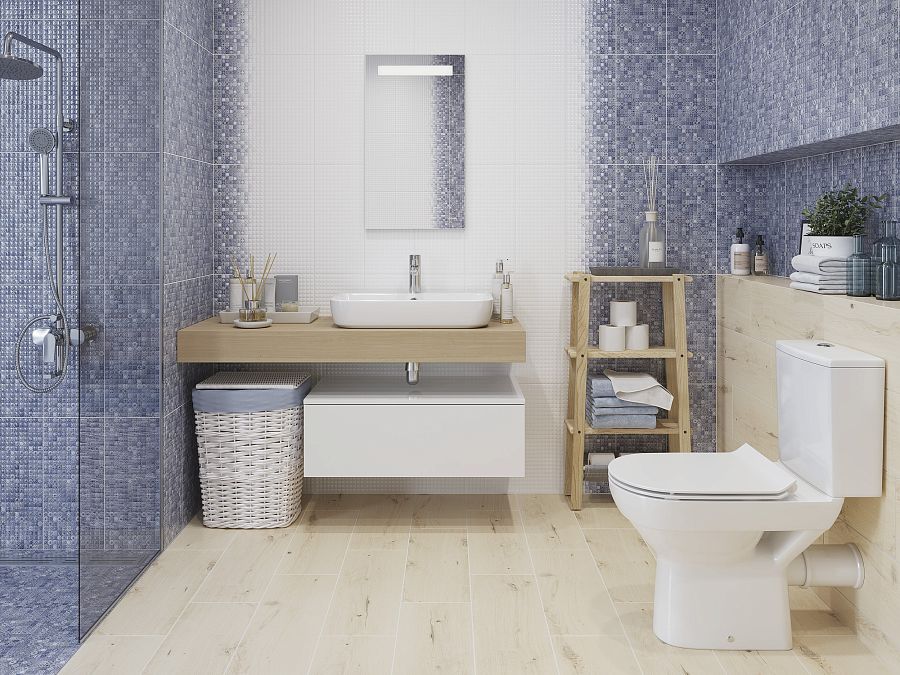 Керамогранит HA4R042 Hammam голубой 42х42, Cersanit