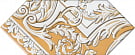 HGD\B515\35000 Алмаш 4 жёлтый глянцевый декор 14*34, Керама Марацци