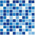 Jump Blue №3 растяжка из стеклянной мозаики 30*30, Bonaparte (Бонапарт)