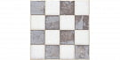 STG\A404\1266H Амальфи орнамент коричневый вставка д\пола 9,8*9,8, Керама Марацци